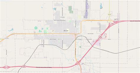elk city oklahoma map.